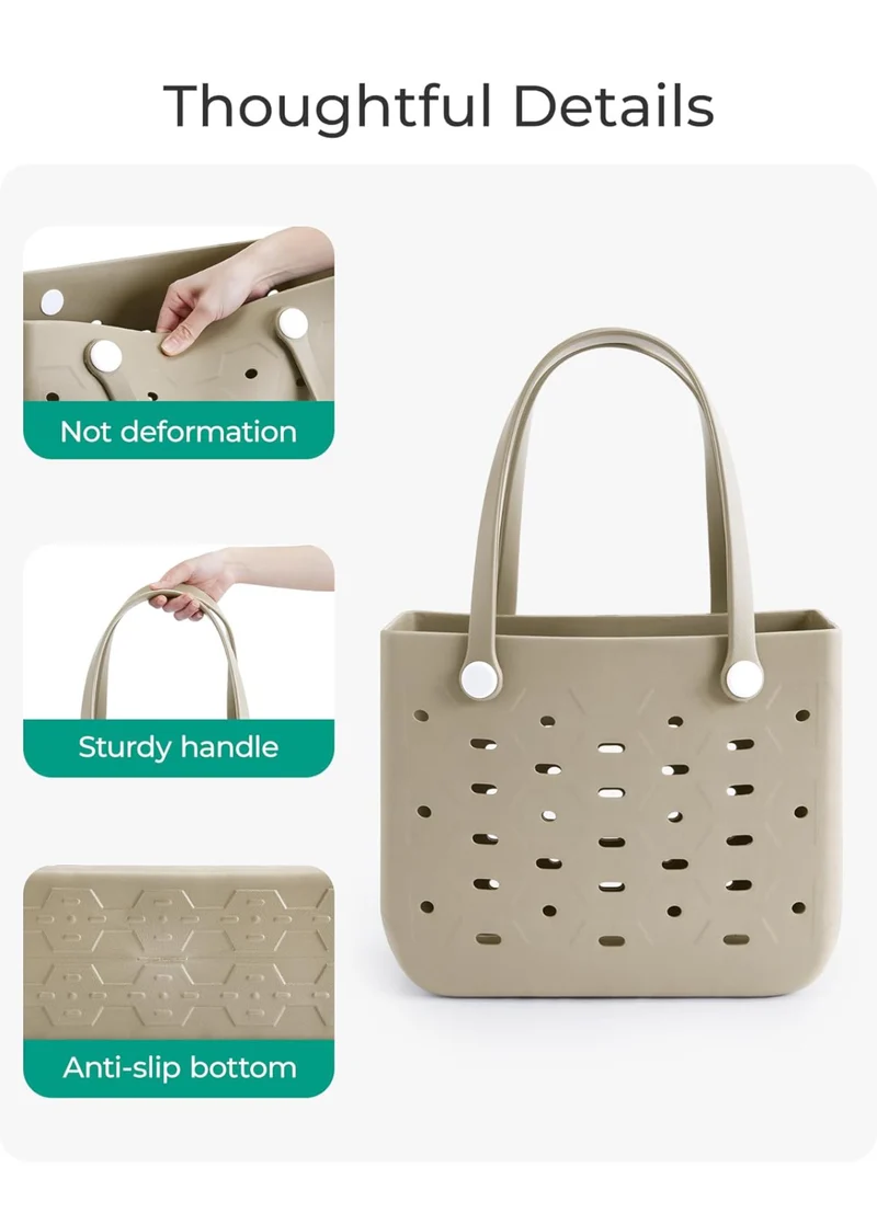 Bag Essential, Water-resistant Rubber Tote Bag, Sand-proof, Vacation -Beach Essential