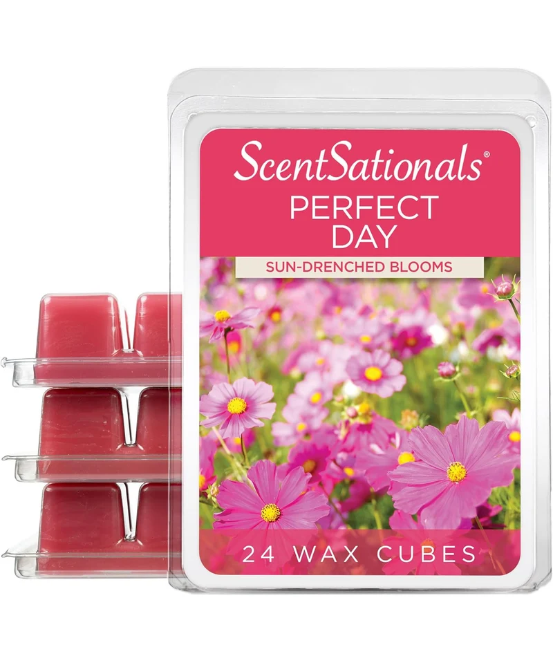 Scentsationals Wax Melts, Wax Cubes Strong Scent - PERFECT DAY - 4PK
