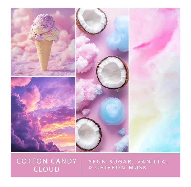 Scentsationals Wax Melts, Wax Cubes Strong Scent - Cotton Candy Cloud - 4PK