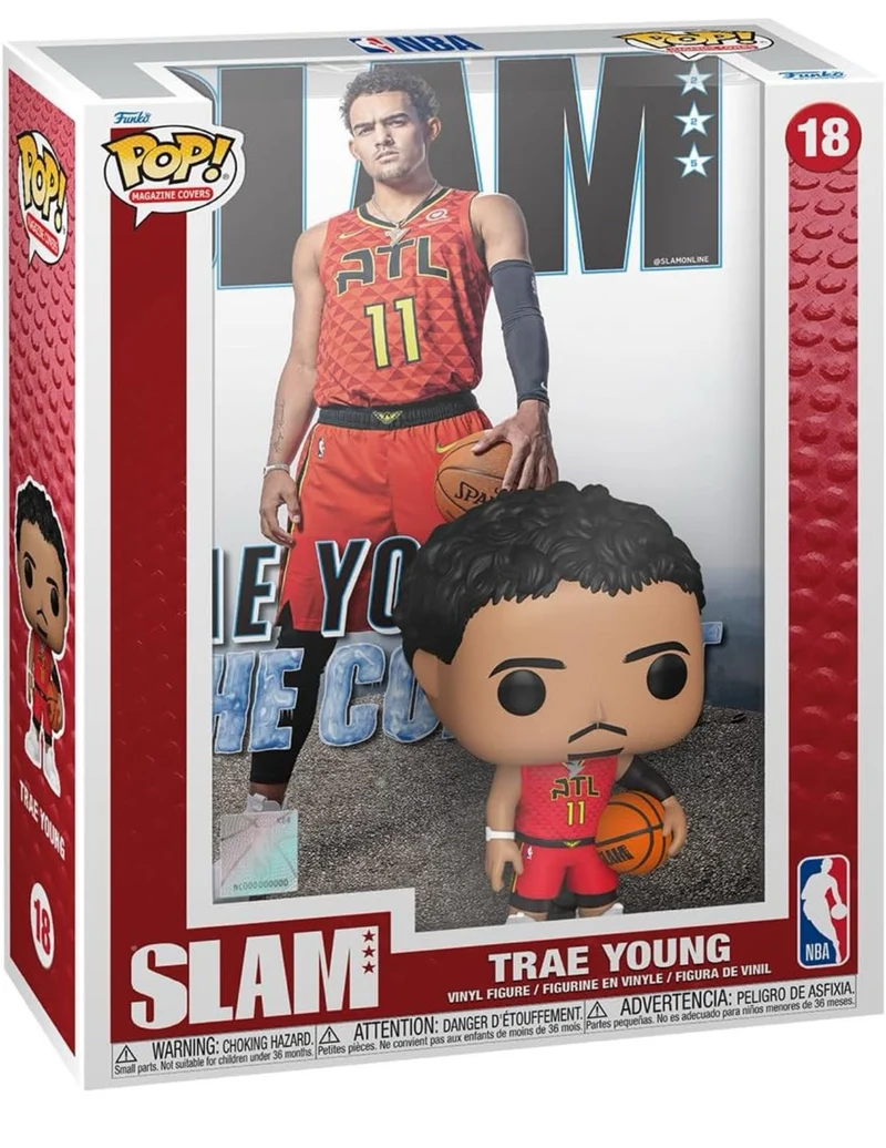 Officially Licensed Funko NBA: Slam Trae Young Pop! Cover Highly Collectible