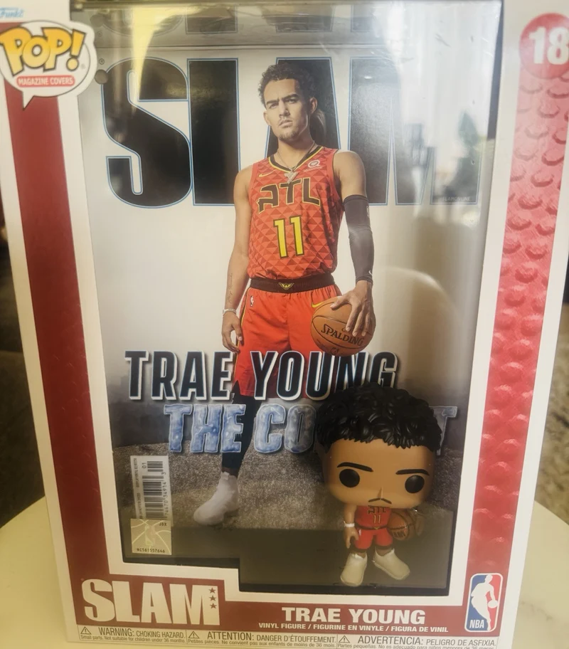 Officially Licensed Funko NBA: Slam Trae Young Pop! Cover Highly Collectible