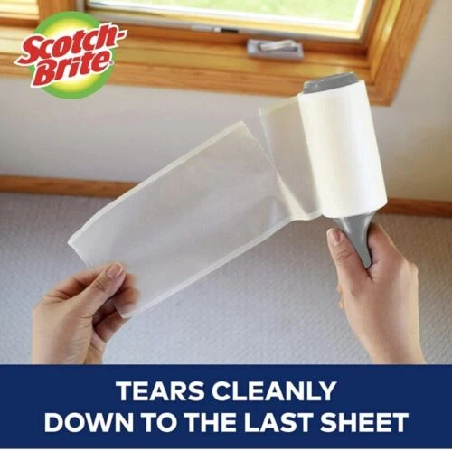 Scotch-Brite 50% Stickier Lint Roller - 6 Rollers, 288 Sheets Total -Works Great