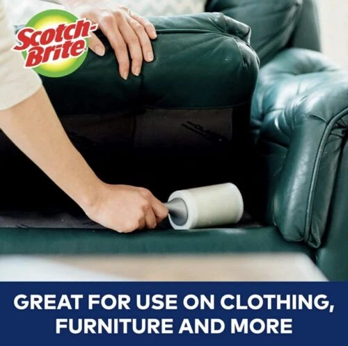 Scotch-Brite 50% Stickier Lint Roller - 6 Rollers, 288 Sheets Total -Works Great