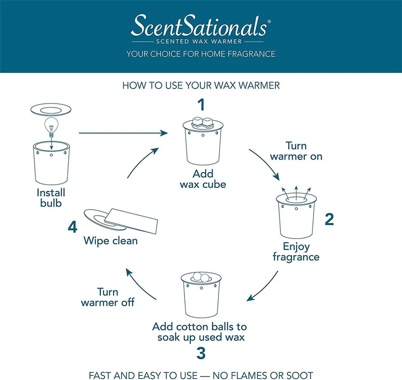 Scentsationals Scented Cubes Wax Air Freshener Fragrance Wax - ZEN-