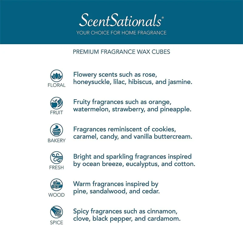 Scentsationals Scented Cubes Wax Air Freshener Fragrance Wax - ZEN-