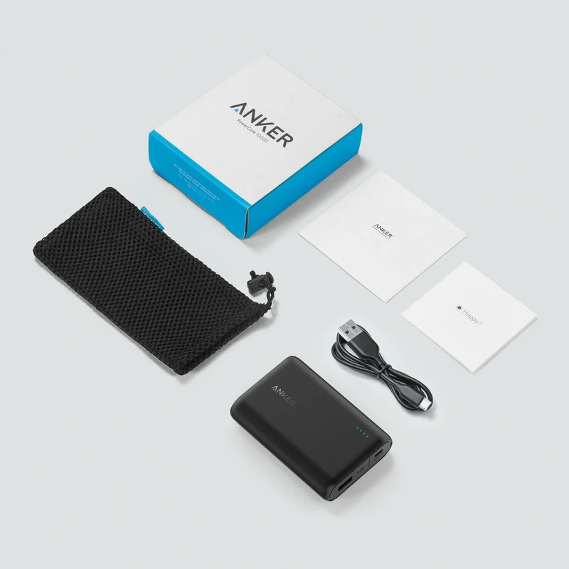 Anker 10000mAh Portable Power Bank Charging External Battery Charger Lightweight