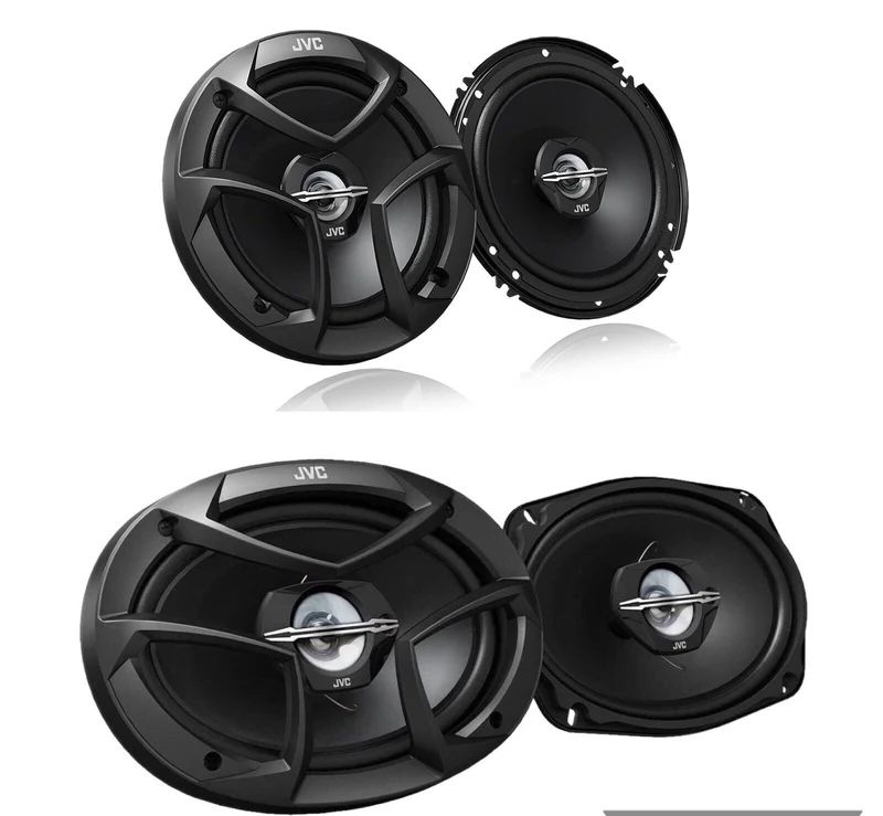 PAIR JVC CS-J620 6.5" Speakers + PAIR JVC CS-J6930 6x9" LOUD Car Audio Speakers