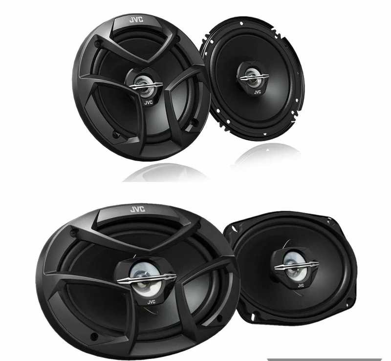 PAIR JVC CS-J620 6.5" Speakers + PAIR JVC CS-J6930 6x9" LOUD Car Audio Speakers