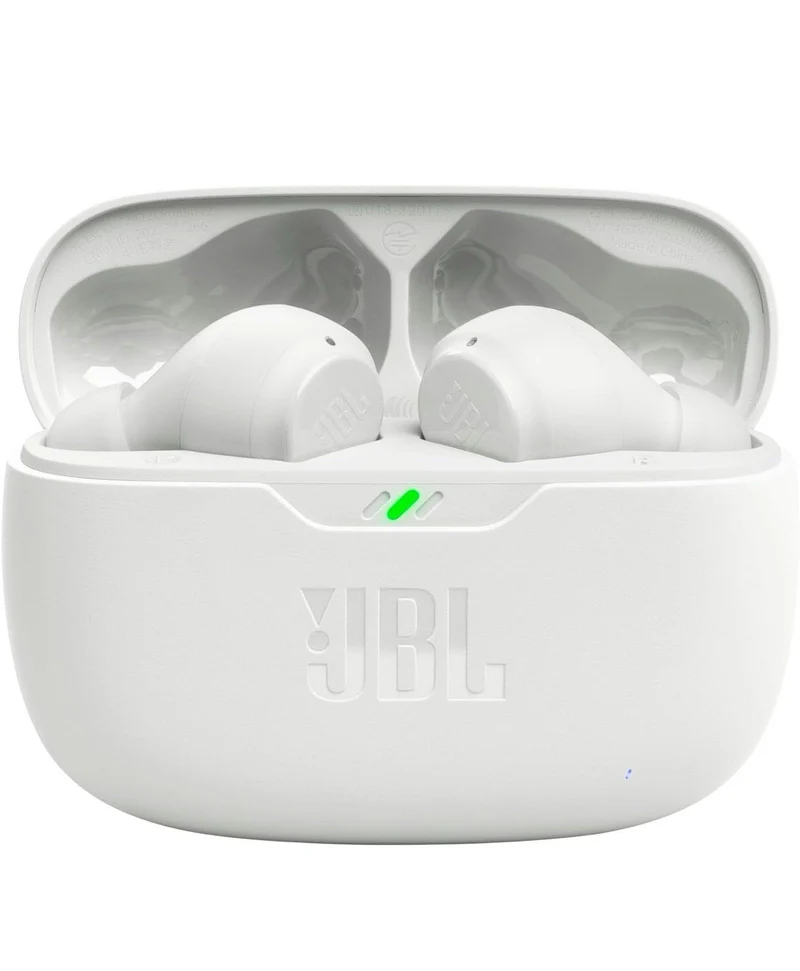 JBL True Wireless Vibe Beam - Deep Bass Sound Earbud - White