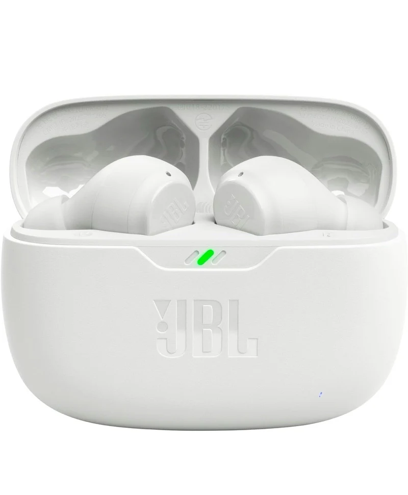 JBL True Wireless Vibe Beam - Deep Bass Sound Earbud - White