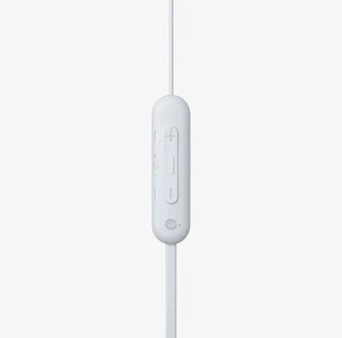 Sony WC100 Wireless in-Ear Bluetooth Headphones with Built-in Mic - WHITE