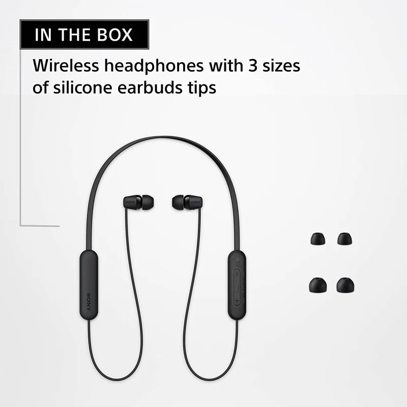 NEW BLUE Sony WC100 Wireless in-Ear Bluetooth Headphones with Built-in Mic -