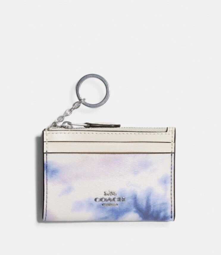 COACH MINI SKINNY ID WALLET CASE TIE DYE PRINT LIMITED EDITION NEW WITH TAG