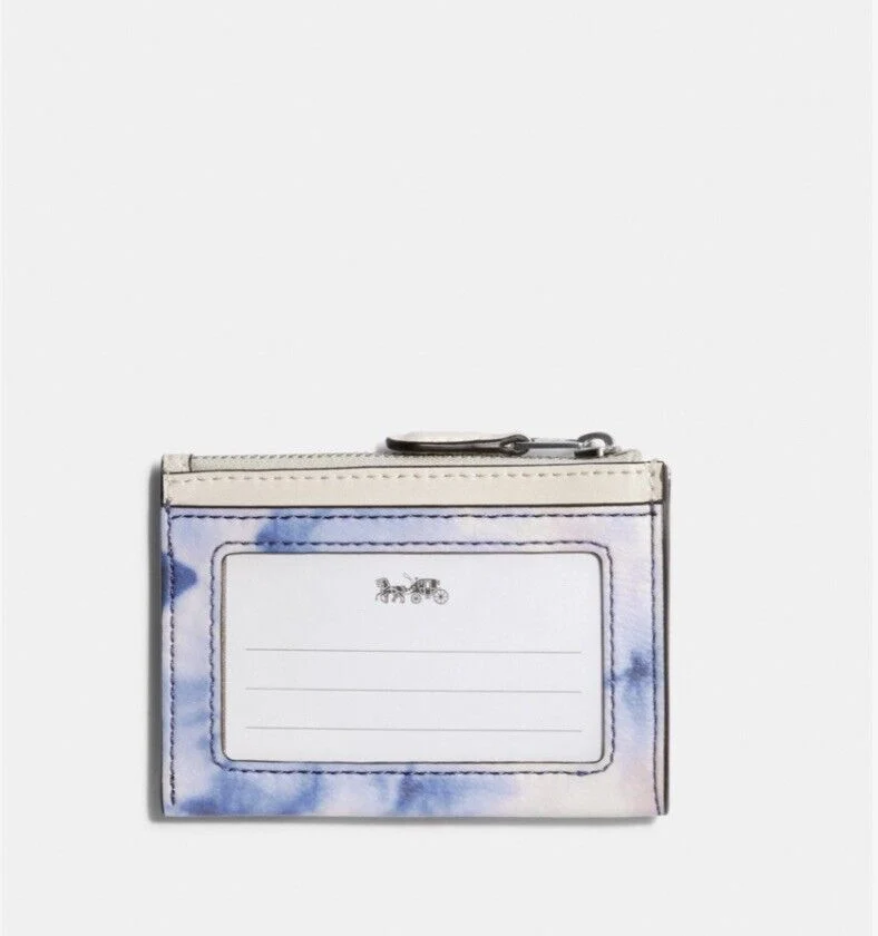COACH MINI SKINNY ID WALLET CASE TIE DYE PRINT LIMITED EDITION NEW WITH TAG