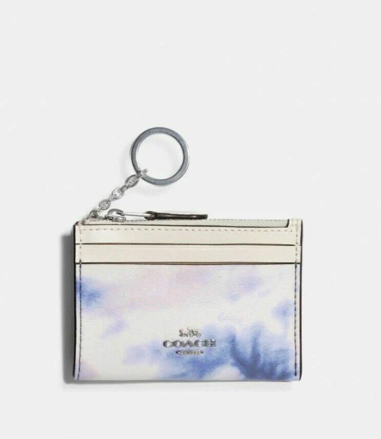 COACH MINI SKINNY ID WALLET CASE TIE DYE PRINT LIMITED EDITION NEW WITH TAG