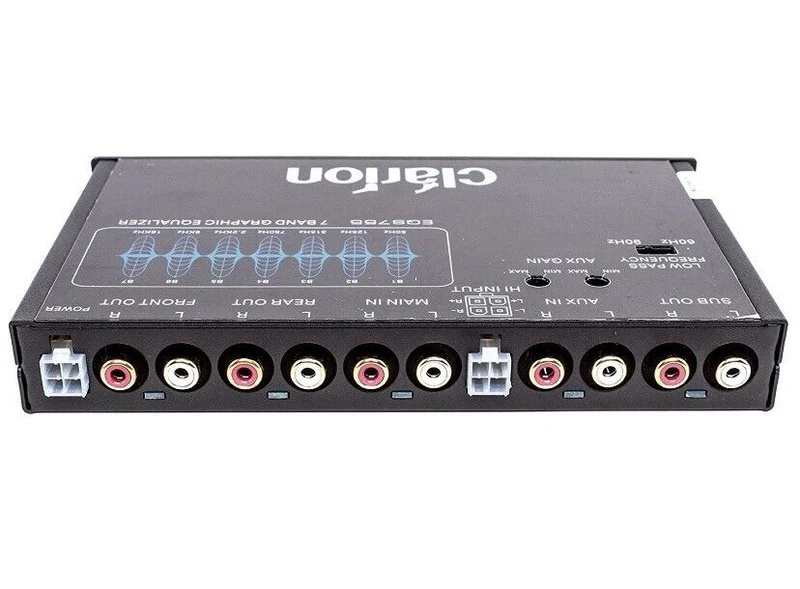 NEW CLARION EQS755 7-BAND Car Audio Graphic Equalizer 3.5mm RCA Aux Input