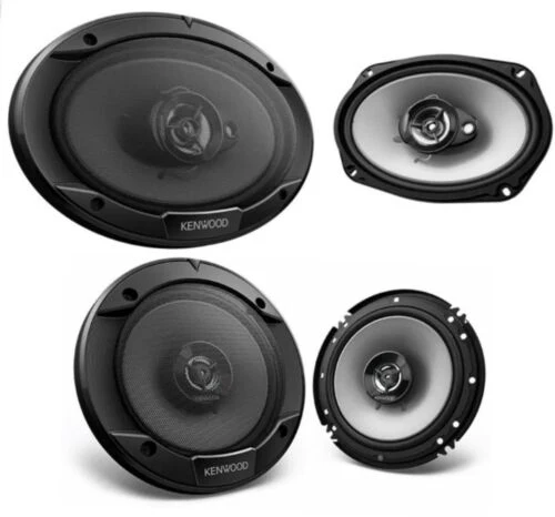 Kenwood KFC-S1666 6.5”+Kenwood KFC-S6966 6X9” Super Loud Car Audio Speakers