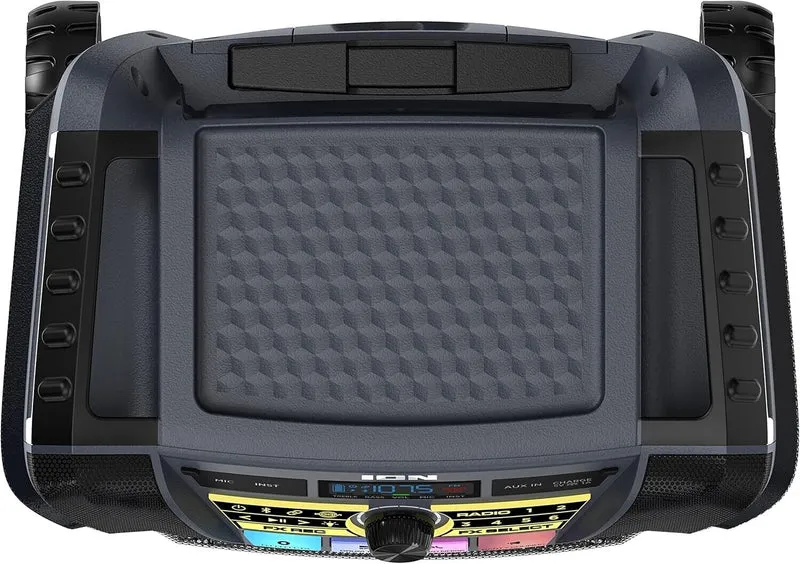 ION Block Rocker XL - Portable Bluetooth Outdoor Party Karaoke Speaker 220 Watts