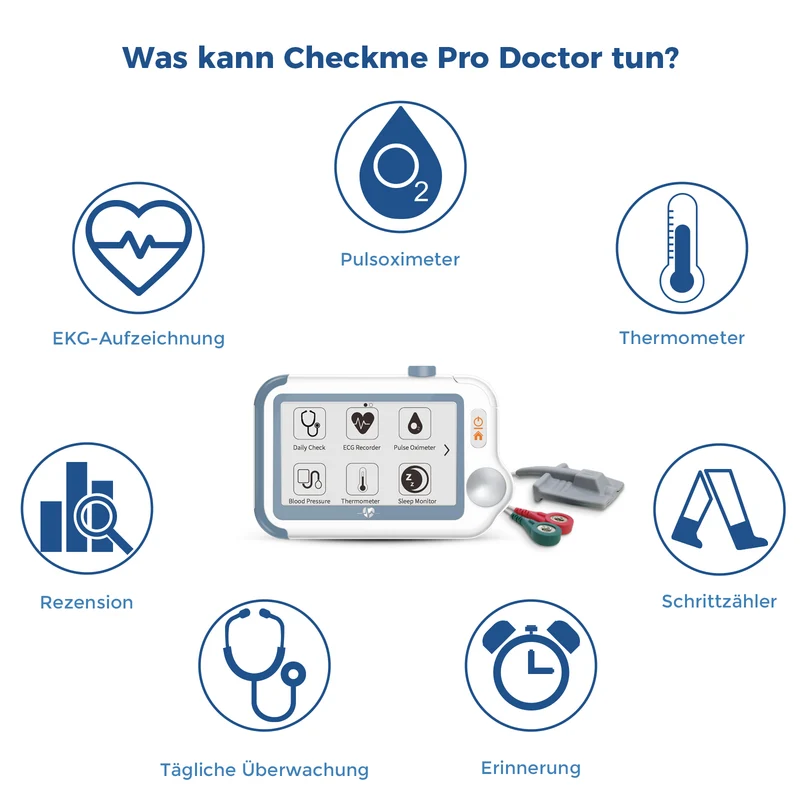 Checkme Pro Portable ECG & Blood Pressure Monitor
