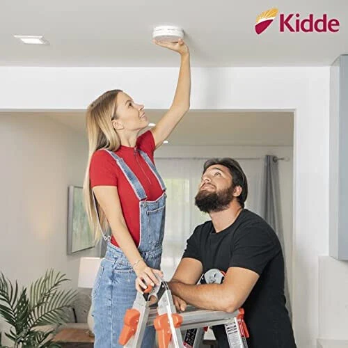 Kidde Smoke Detector, Battery Powered with Test Button Carbon Monoxide Detector