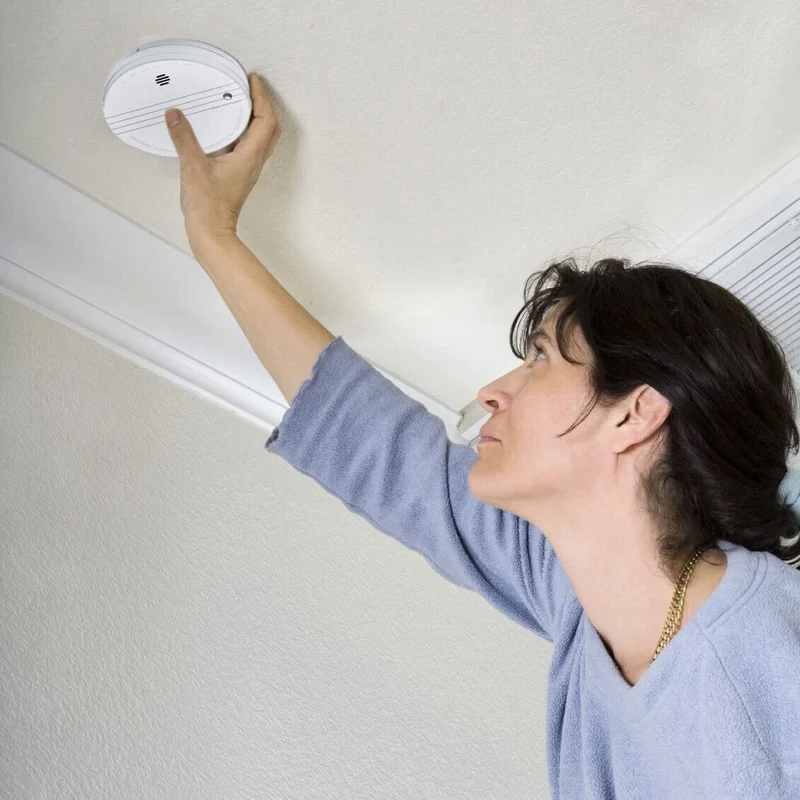Kidde Smoke Detector, Battery Powered with Test Button Carbon Monoxide Detector