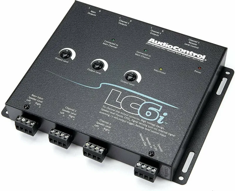 AudioControl LC6i Black 6 Channel Line Out Converter with Internal Summing I NEW