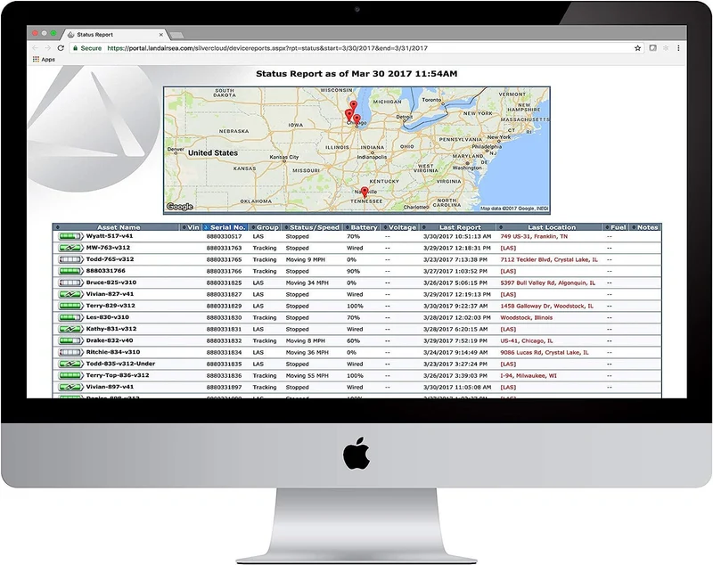 LandAirSea Sync GPS Tracker - 8.95 per month. Full Global Coverage. 4G LTE Real-