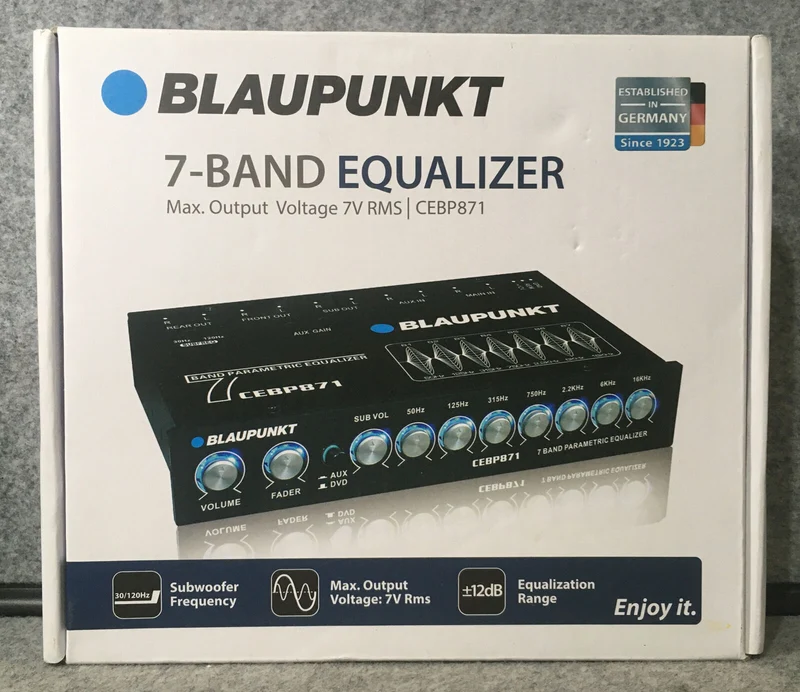 Blaupunkt CEBP871 7-Band Car Audio Graphic Auxiliary Input Equalizer CEBP871