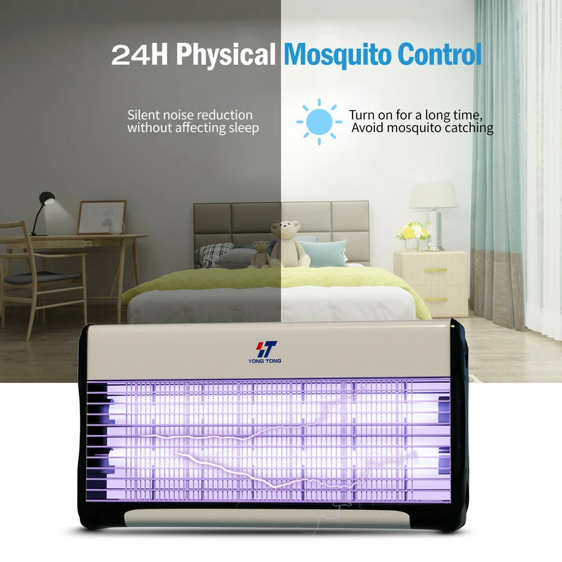 Electric YT Power Bug Zapper Pest UV Lamp Fly Mosquito Insect Killer I 20 WATTS
