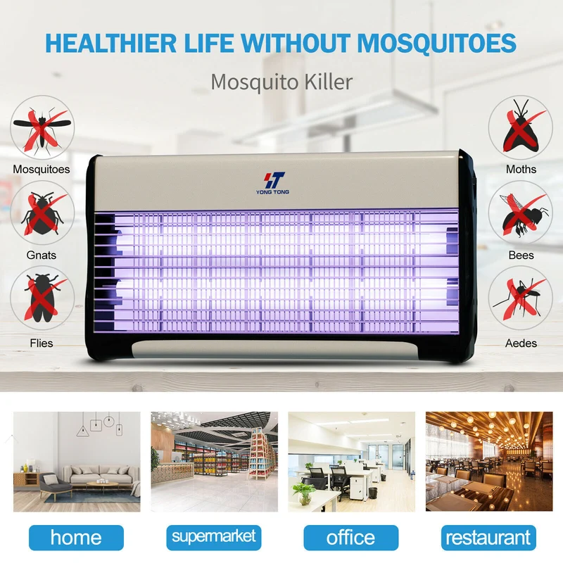 Electric YT Power Bug Zapper Pest UV Lamp Fly Mosquito Insect Killer I 20 WATTS