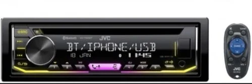 JVC Single-Din Built-in Bluetooth Dual Phone CD MP3 Android Music Playback Radio