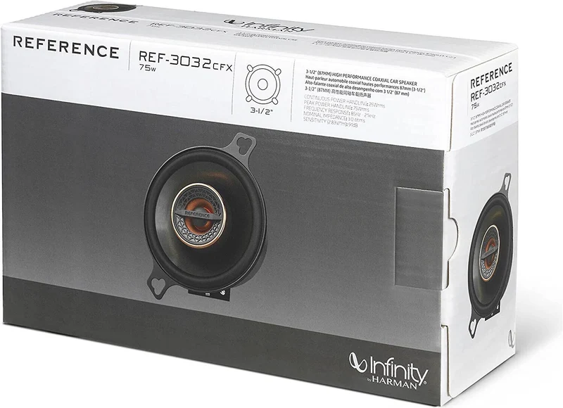 Brand New Infinity Reference REF-3032CFX 3-1/2" 2 Way Car Audio Solid Speakers