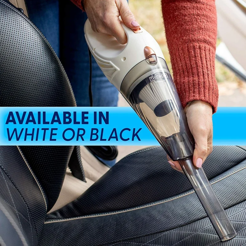 Car Vacuum Cleaner - Portable, High Power, Handheld Vacuums w/ 3 Attachments