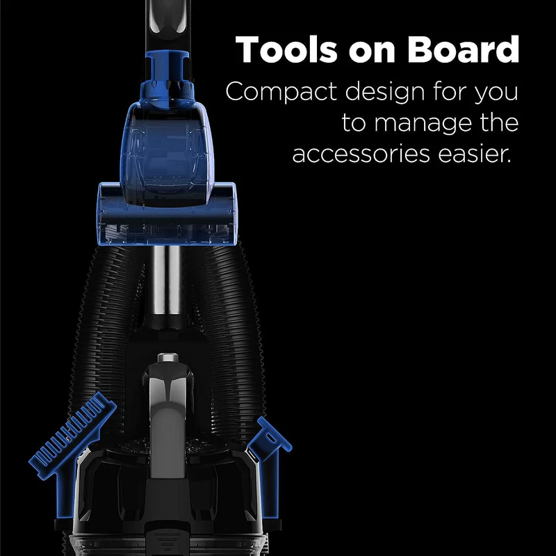 Eureka PowerSpeed Bagless Upright Powerful Vacuum Cleaner with PET TOOL - Black