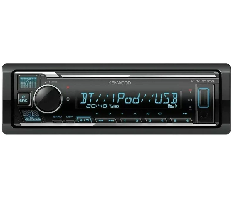 Kenwood KMM-BT306 Digital Media Receiver with Bluetooth Car Audio Stereo NO CD