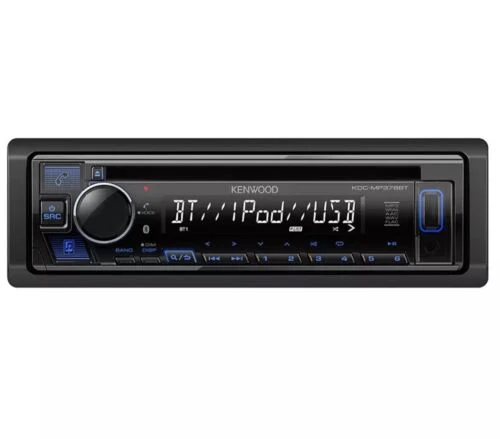 Kenwood Single DIN Bluetooth CDAM/FM USB Auxiliary Input Car Receiver KDCMP378BT