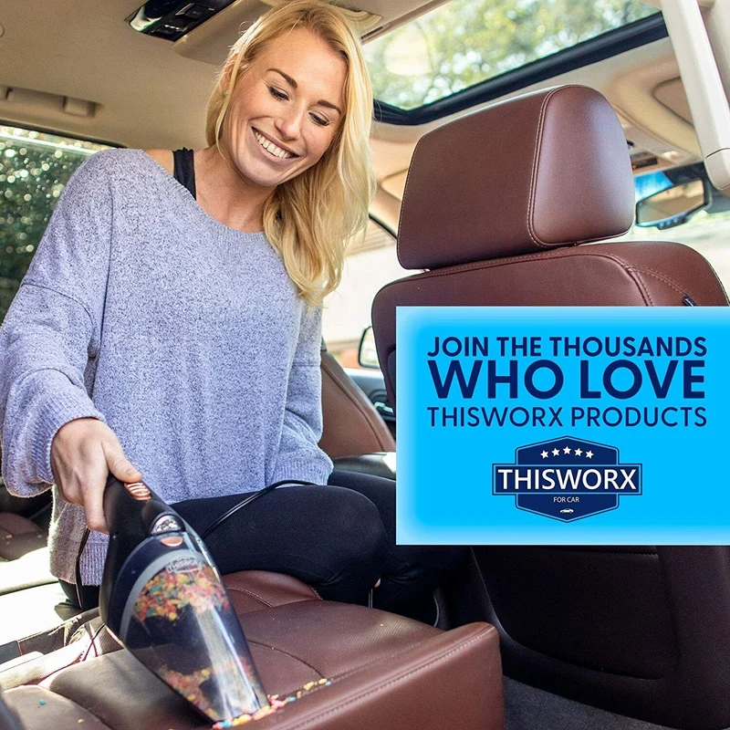 NEW Car Vacuum Cleaner - Portable, High Power, Handheld Vacuums w/ 3 Attachments