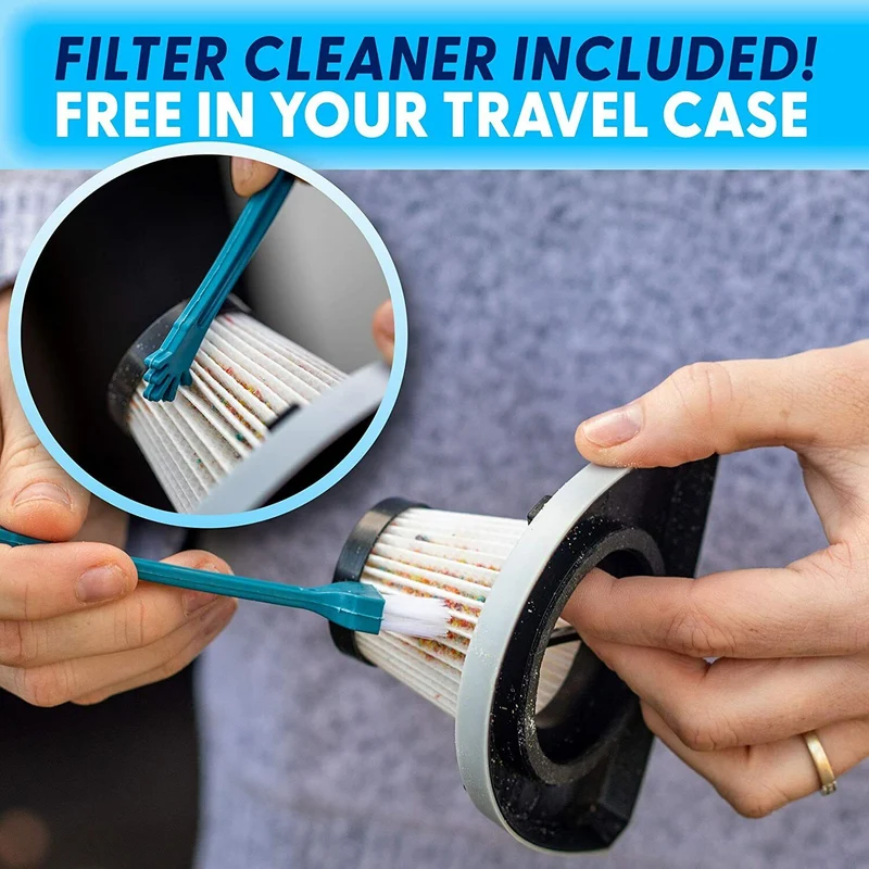 NEW Car Vacuum Cleaner - Portable, High Power, Handheld Vacuums w/ 3 Attachments