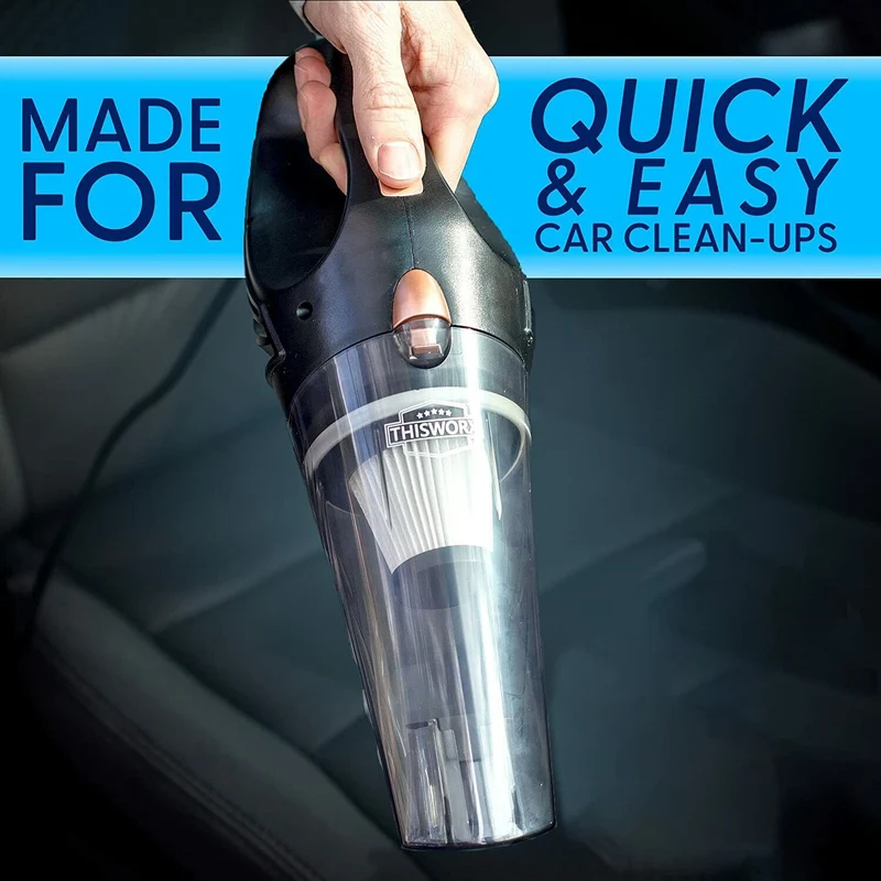 NEW Car Vacuum Cleaner - Portable, High Power, Handheld Vacuums w/ 3 Attachments