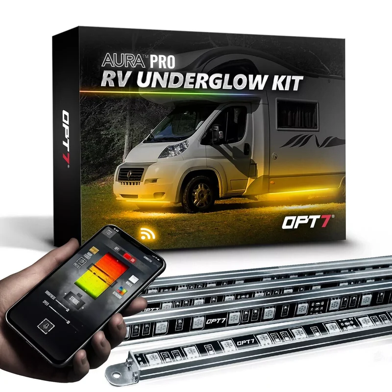 BRAND NEW LED Underglow Bluetooth Enabled Lighting Kit OPT7 AURA PRO All-Color