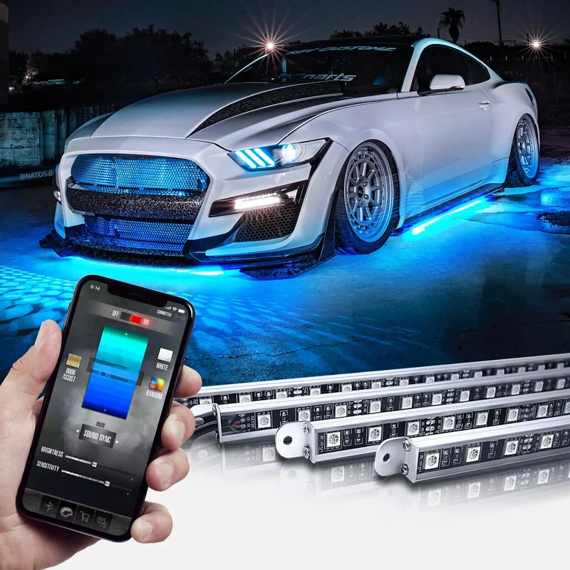 BRAND NEW LED Underglow Bluetooth Enabled Lighting Kit OPT7 AURA PRO All-Color