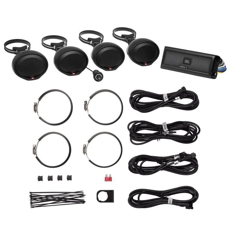 BRAND NEW CRUISE X Weather-Resistant 4-Channel UTV Car Audio LOUD Speaker System