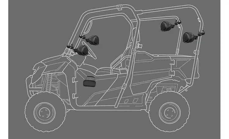 BRAND NEW CRUISE X Weather-Resistant 4-Channel UTV Car Audio LOUD Speaker System