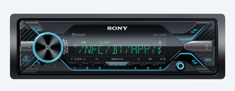 Sony DSXA410 BT Single-DIN USB AUX InDash Radio Digital Bluetooth Media Receiver