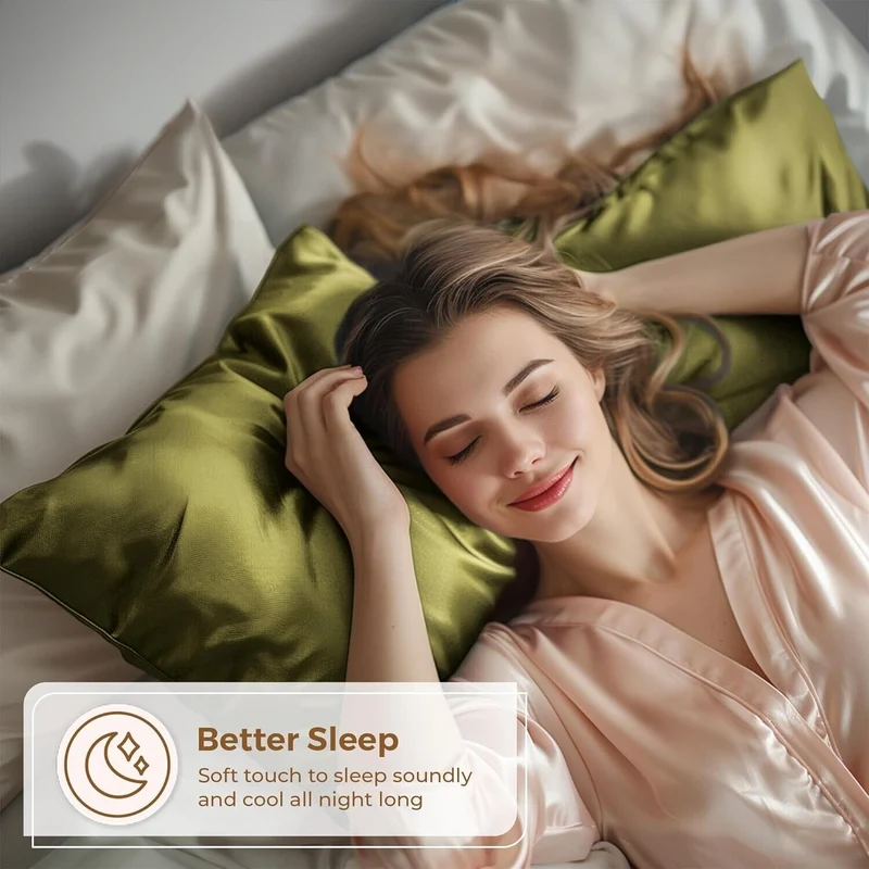 Satin Sheets Hotel Luxury Silky Bed Extra Soft 1800 Microfiber - TWIN SIZE
