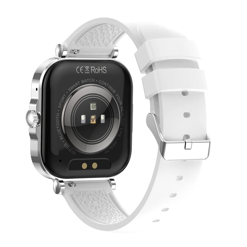 Montre connectée AMOLED- Edition Véga (avec bracelet silicone) couleur Blanc