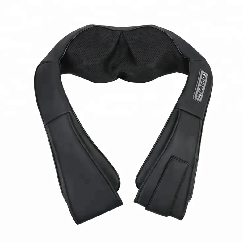 SYNERFIT Appareil de massage Shiatsu avec fonction chauffante 8 nœuds - Modèle Bali colorie Noir