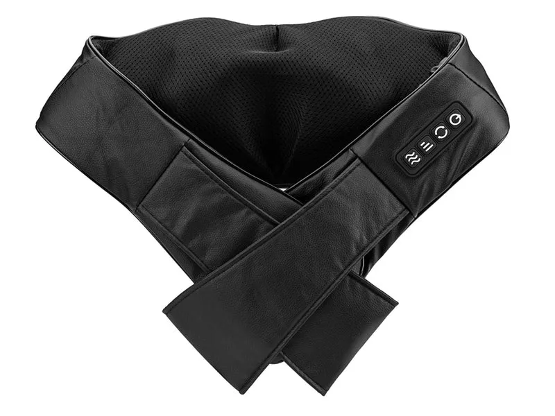 SYNERFIT Appareil de massage Shiatsu avec fonction chauffante 8 nœuds - Modèle Bali colorie Noir