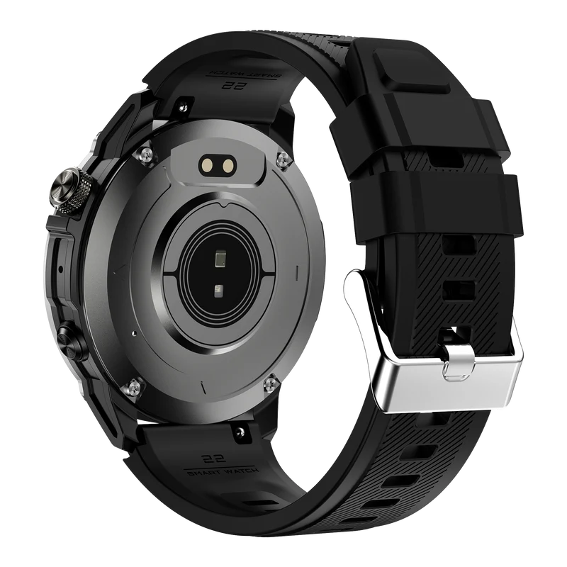 Montre connectée AMOLED NASA GPS edition Ultra Pro . écran couleur haute définition de 1,43 pouce - (avec bracelet silicone) coleur Noir