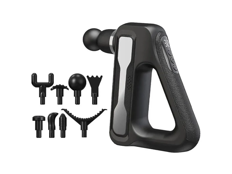 Pistolet de massage Synerfit musculaire fascial (Argent-Noir)